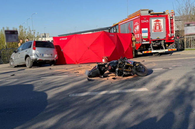 Dwa śmiertelne wypadki na drogach Mazowsza. Rowerzysta i motocyklista zginęli po potrąceniu