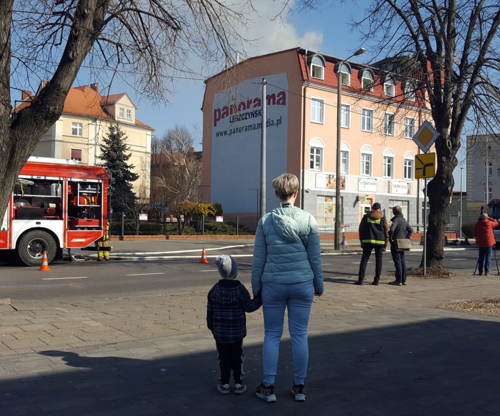 Pali się budynek Panoramy Leszczyńskiej w Lesznie