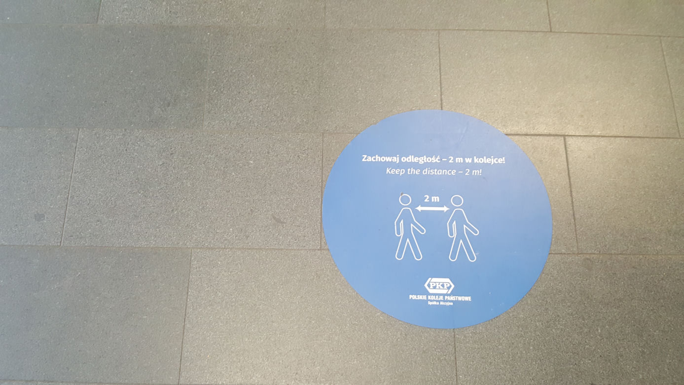 Dworzec Bydgoszcz Główna w czasie epidemii koronawirusa