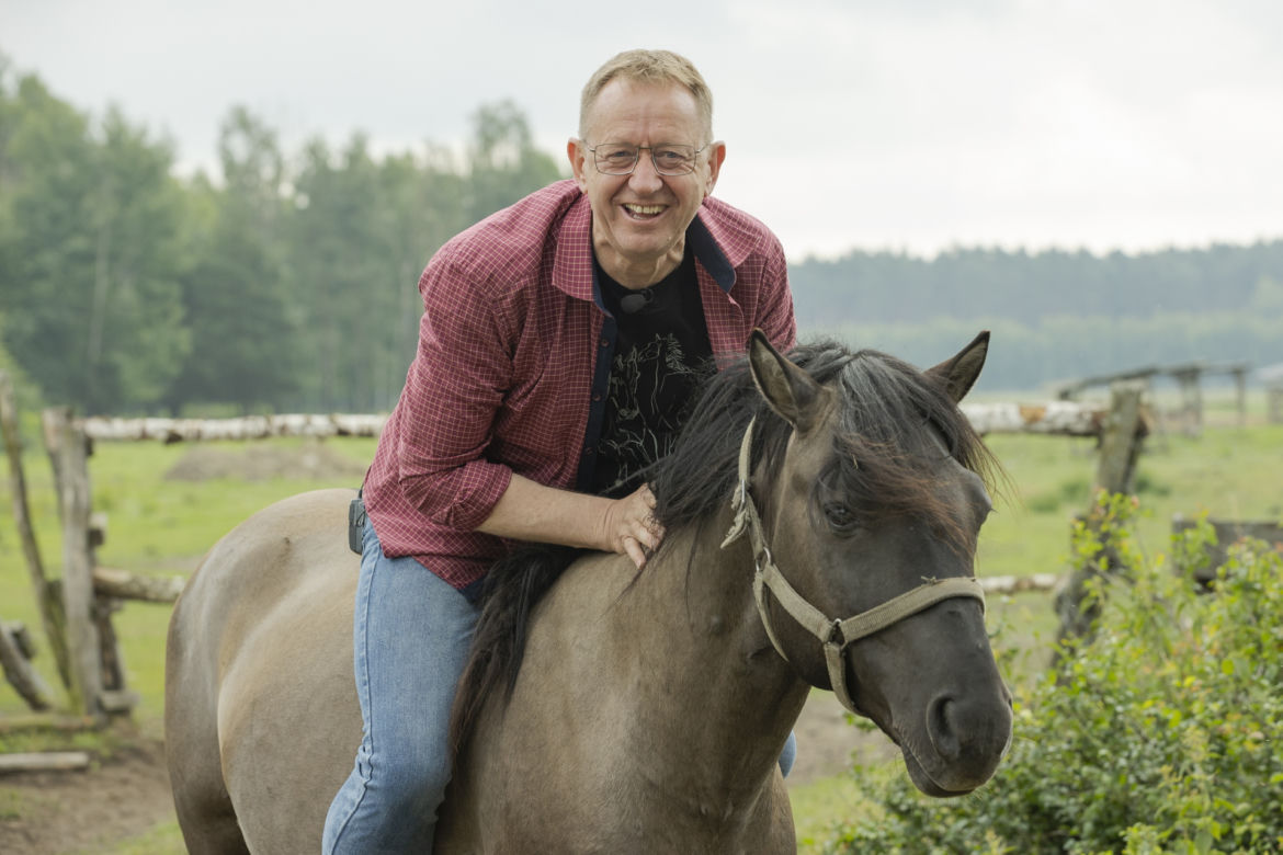 Minister rolnictwa Robert Telus z żoną i końmi 