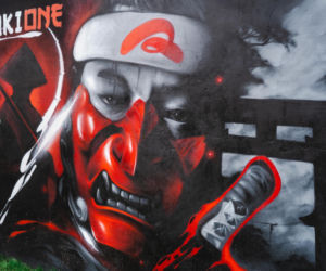 Przy ul. Mieszka I w Siedlcach można podziwiać całą galerię murali i graffiti