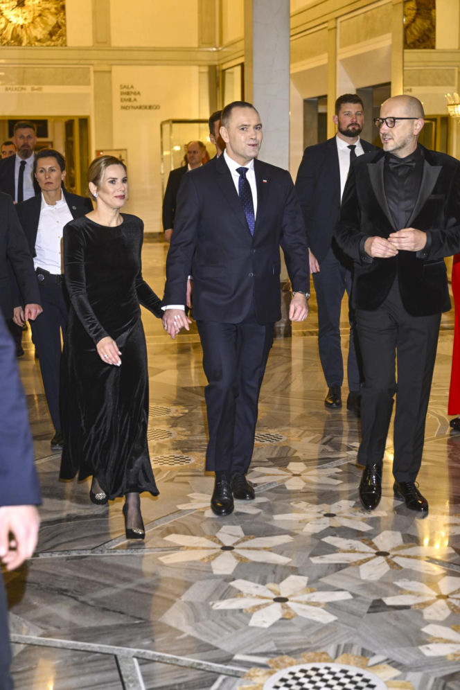 Karol Nawrocki z żoną w Operze Narodowej