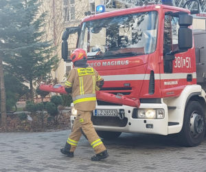 Próbna ewakuacja w zamojskim rolniczaku