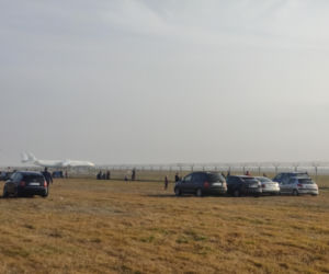 Tłumy na lotnisku w Jasionce.  Obserwowali An-225 Mrija [ZDJĘCIA]