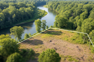 Działka w Łostówce. Czym skorupka za młodu nasiąknie, co zrobiono z terenem nad rzeką?