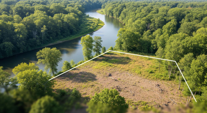 Działka w Łostówce. Czym skorupka za młodu nasiąknie, co zrobiono z terenem nad rzeką?