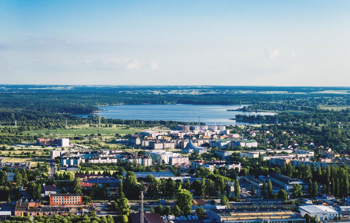 Lublin widziany z elektrociepłowni Wrotków