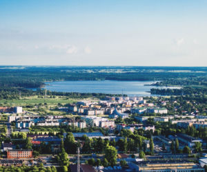 Lublin widziany z elektrociepłowni Wrotków