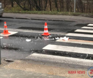 Wypadek na ul.Klasyków w Warszawie