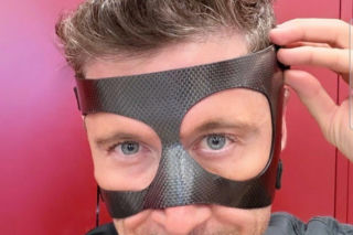 Robert Lewandowski w masce