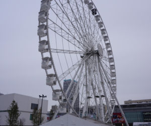 Jarmark Warszawski na placu Defilad na kilka dni przed startem imprezy