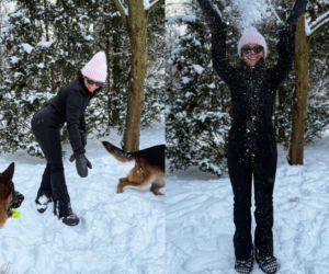 Zima jej nie zatrzymała. Cichopek wygina się na śniegu, a fani nie mogą oderwać wzroku