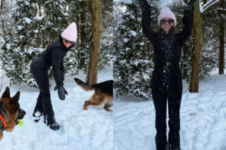 Zima jej nie zatrzymała. Cichopek wygina się na śniegu, a fani nie mogą oderwać wzroku