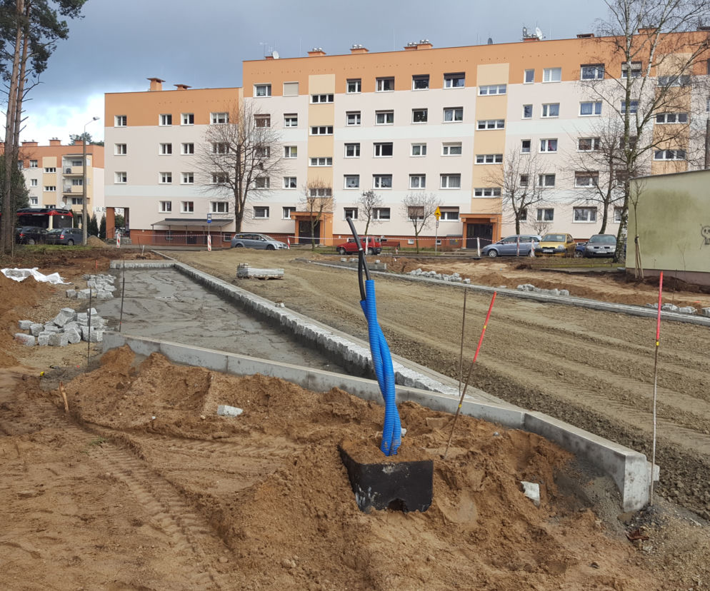 Na osiedlu Rejtana trwa budowa pętli autobusowej. Gotowa ma być do końca marca
