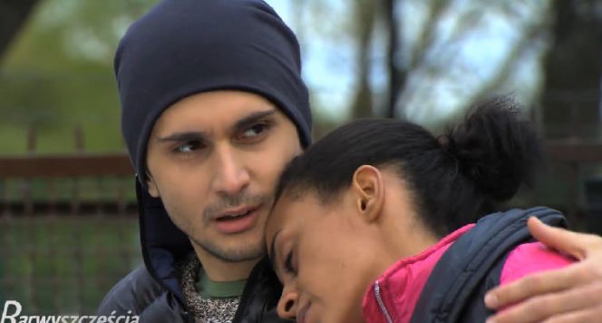 Barwy szczęścia. Irek (Otar Saralidze), Liliana (Aleksandra Szwed)