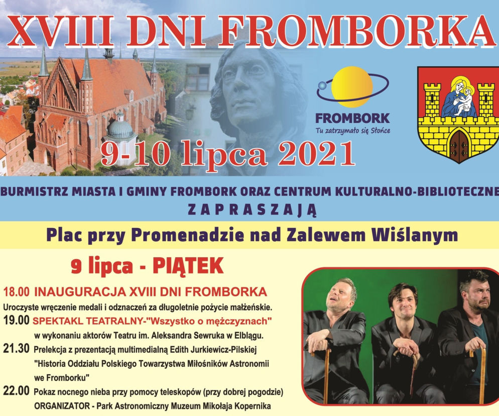 Tegoroczna  edycja Dni Fromborka miesiąc wcześniej niż zwykle