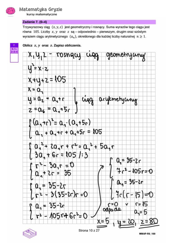Matura 2024 - matematyka rozszerzona