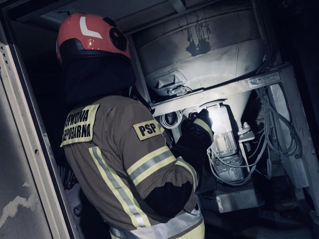 Pożar przy Elektrowni Jaworzno III