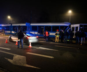 Zderzenie tramwajów na ul. Bieńczyckiej w Krakowie