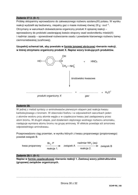 Matura 2025 chemia rozszerzona - arkusz CKE 16.05.2025 - Formuła 2015