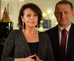 M jak miłość odc. 1439. Marysia (Małgorzata Pieńkowska), Artur Rogowski (Robert Moskwa)