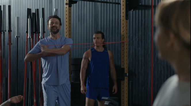 Barwy szczęścia, odcinek 3305. Radomir (Łukasz Wójcik), Dorota Kujawiak (Karina Seweryn)