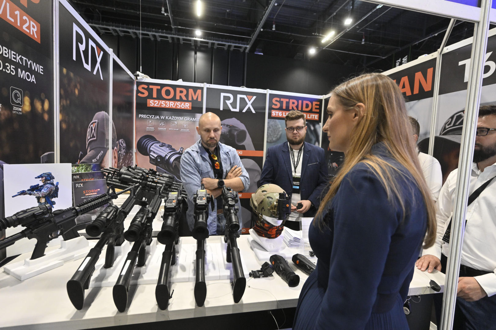 Magdalena Sobkowiak-Czarnecka podczas Warszawskich Targów Obronnych w Expo XXI