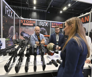 Magdalena Sobkowiak-Czarnecka podczas Warszawskich Targów Obronnych w Expo XXI