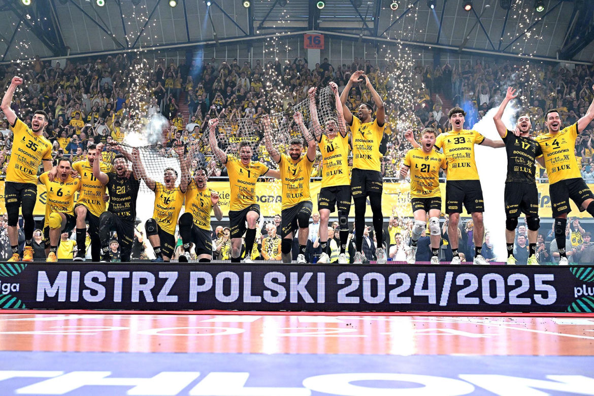 Siatkówka, siatkarze, podium, Bogdanka Lublin