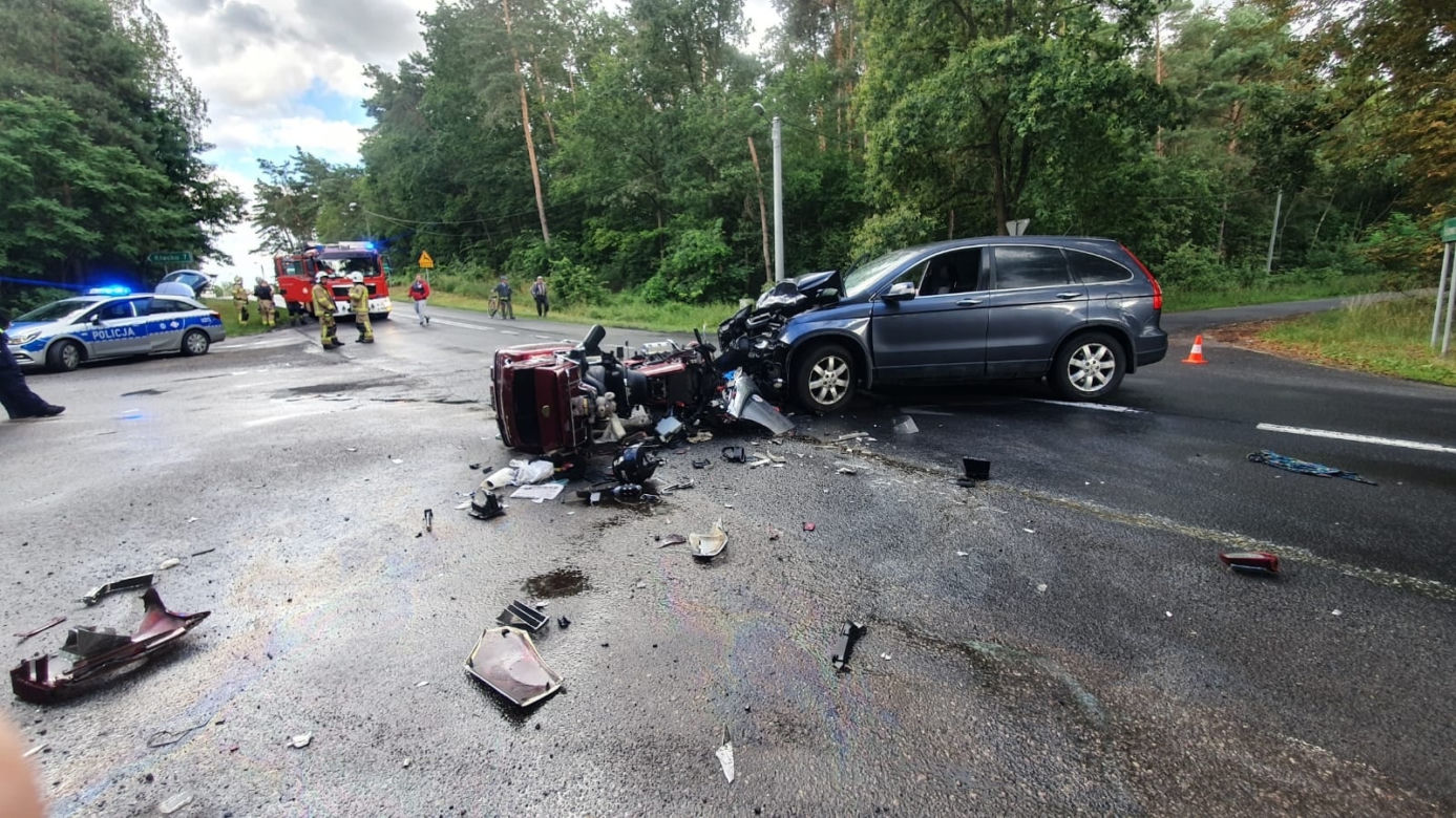 Tragiczny finał wypadku motocyklisty. Nie żyje 52-latek