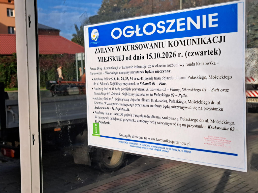 Rusza przebudowa ronda Krakowska - Narutowicza - Sikorskiego w Tarnowie