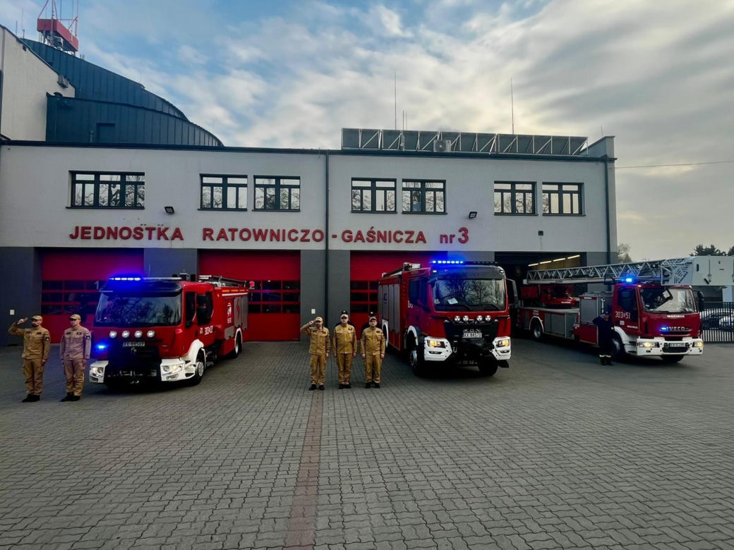 Hołd dla druha z OSP Trąbki