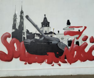 Powstawanie nowego muralu Solidarności w Siedlcach - 28.09.2021
