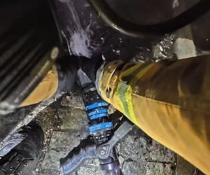 Pożar przy ul. Warszawskiej w Toruniu. Strażacy pokazali film z akcji. Wszystko widać!