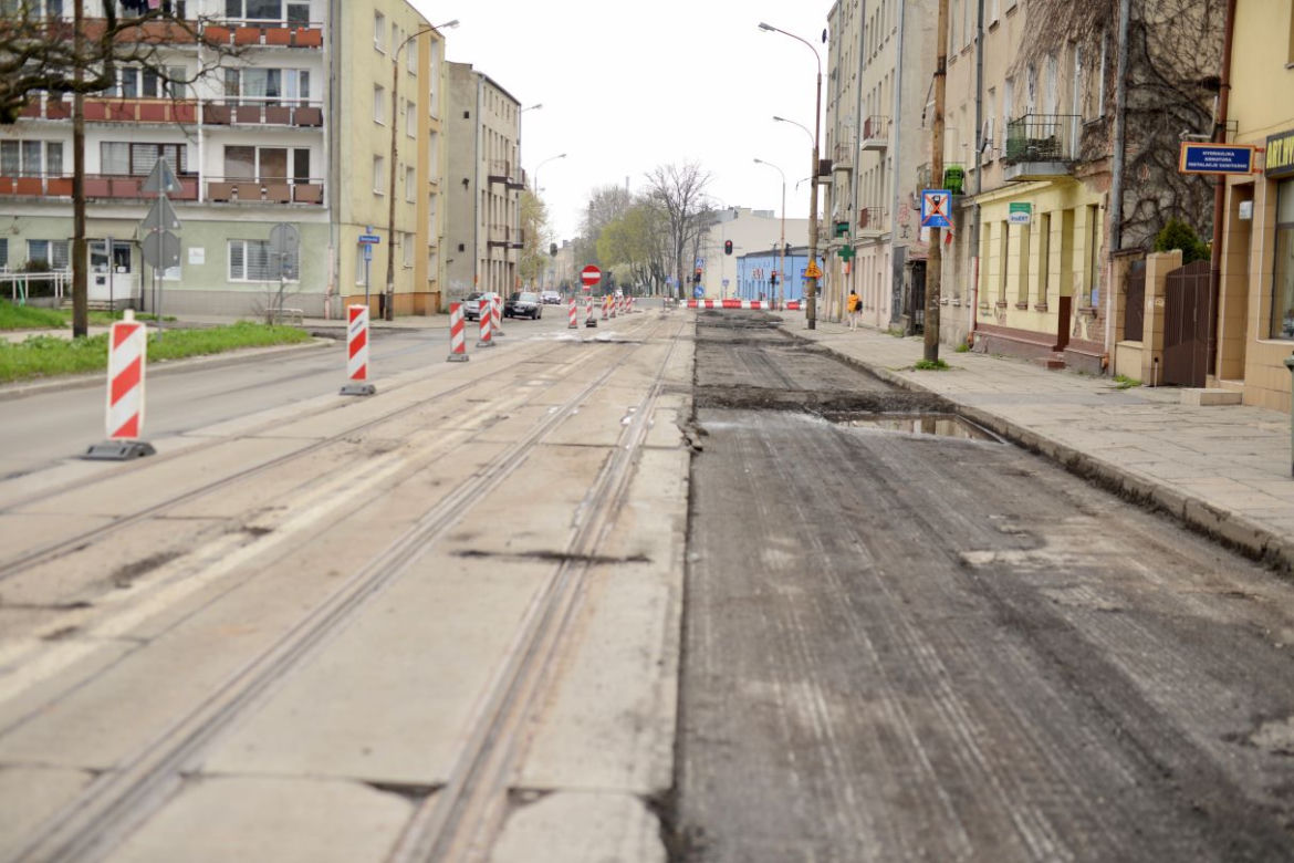 Ruszył kolejny etap remontu ulicy Przybyszewskiego w Łodzi