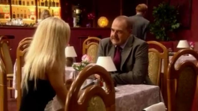 Ranczo 8 sezon odc. 96. Senator Kozioł (Cezary Żak), Monika (Emilia Komarnicka)