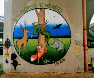 Murale na filarach Trasy Zamkowej