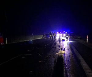 Wypadek na DK 10 w Przyłubiu 
