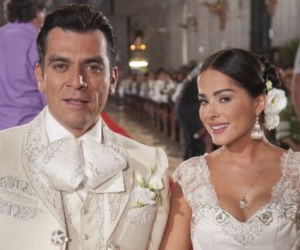 Que bonito amor. Santos (Jorge Salinas), Maria (Danna Garcia)