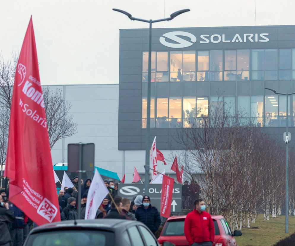 Protest pracowników Solarisa