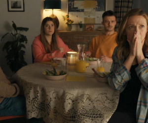 Barwy szczęścia odc. 3411. Hubert (Marek Molak), Agata (Natalia Zambrzycka), Asia (Anna Gzyra), Ignacy (Olaf Staszkiewicz)