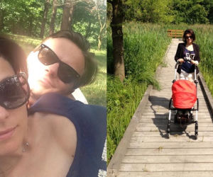 Katarzyna Cichopek, Marcin Hakiel z córką na Mazurach - Facebook