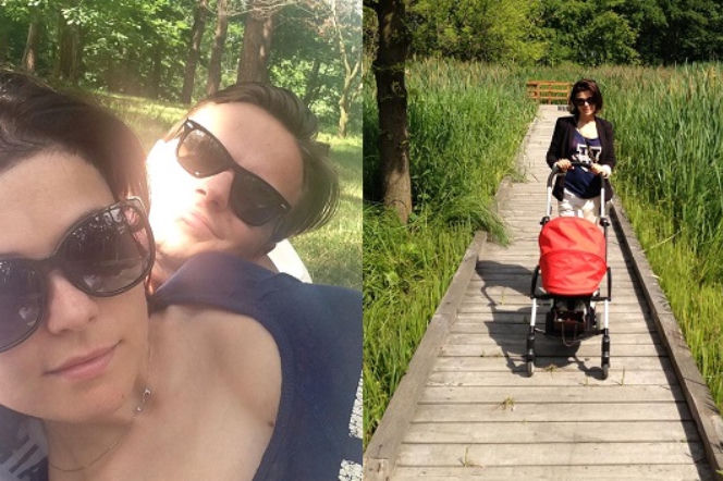 Katarzyna Cichopek, Marcin Hakiel z córką na Mazurach - Facebook