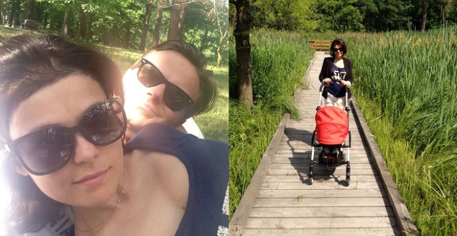 Katarzyna Cichopek, Marcin Hakiel z córką na Mazurach - Facebook