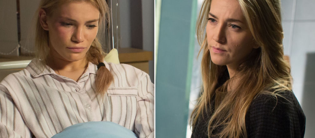 Na dobre i na złe odc. 561. Hana Goldberg (Kamilla Baar), Paula (Maja Bohosiewicz)