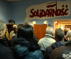 Strajk górników w kopalni Silesia