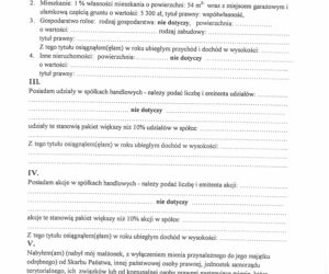 Oświadczenie majątkowe Renaty Kaznowskiej