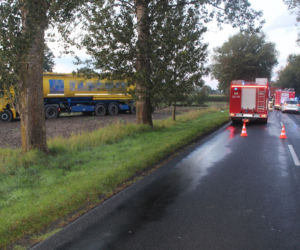 Dwie ciężarówki zderzyły się w powiecie włocławskim. Zdjęcia z miejsca zdarzenia