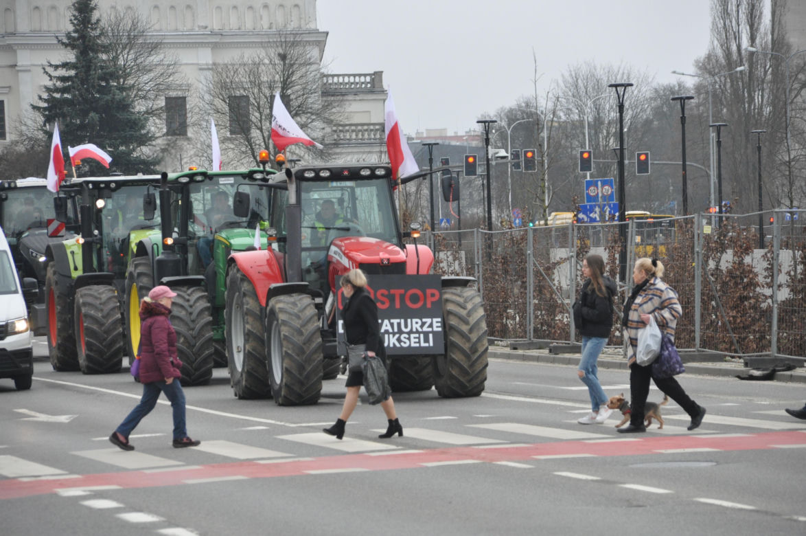 Strajk rolników w Kielcach. 14 marca 2024