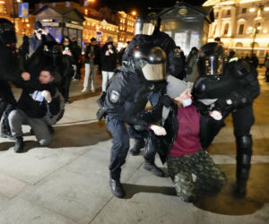 Protesty w Rosji przeciwko wojnie na Ukrainie 